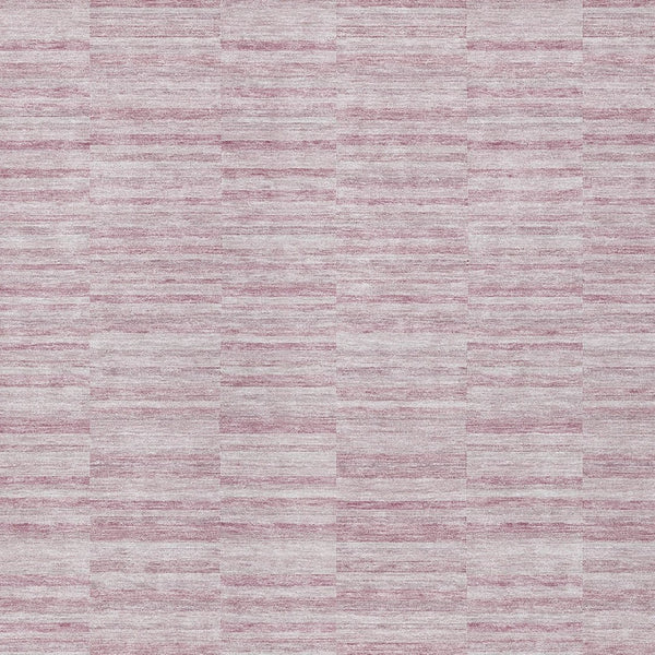 Homeroots 3' Blush Pink And Beige Striped Washable Area Rug - Stylish Indoor Outdoor Decor For Any Space 3' X 5' Polyester 587944
