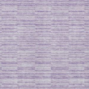 Homeroots 3' Blush Pink And Beige Striped Washable Area Rug - Stylish Indoor Outdoor Decor For Any Space 5' X 8' Polyester 587951