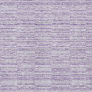 Homeroots 3' Blush Pink And Beige Striped Washable Area Rug - Stylish Indoor Outdoor Decor For Any Space 9' X 12' Polyester 587954