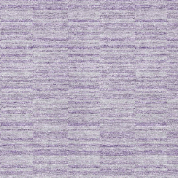 Homeroots 3' Blush Pink And Beige Striped Washable Area Rug - Stylish Indoor Outdoor Decor For Any Space 9' X 12' Polyester 587954