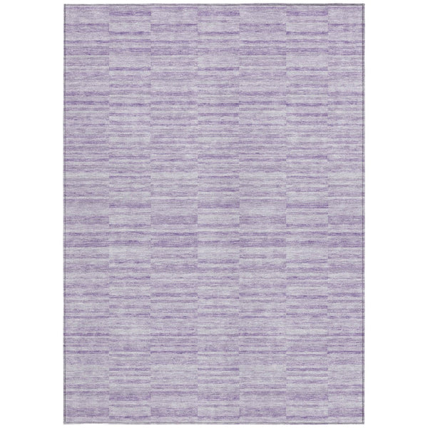 Homeroots 3' Blush Pink And Beige Striped Washable Area Rug - Stylish Indoor Outdoor Decor For Any Space 10' X 14' Polyester 587955