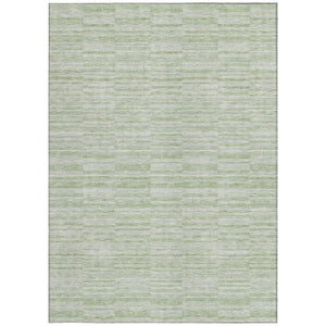 Homeroots 3' Blush Pink And Beige Striped Washable Area Rug - Stylish Indoor Outdoor Decor For Any Space 5' X 8' Polyester 587957