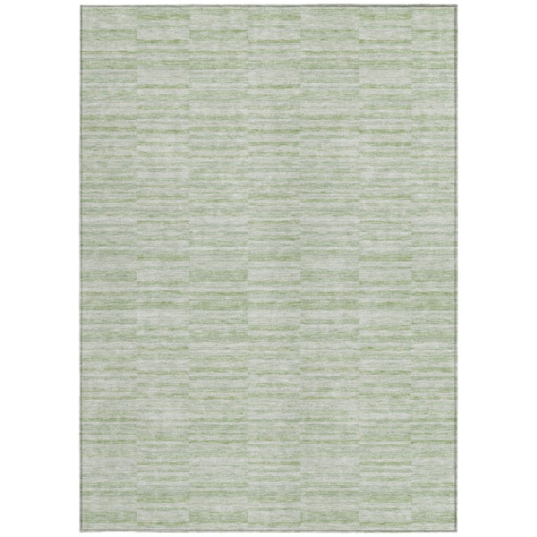 Homeroots 3' Blush Pink And Beige Striped Washable Area Rug - Stylish Indoor Outdoor Decor For Any Space 5' X 8' Polyester 587957