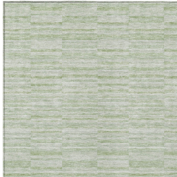 Homeroots 3' Blush Pink And Beige Striped Washable Area Rug - Stylish Indoor Outdoor Decor For Any Space 8' X 10' Polyester 587959