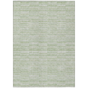 HomeRoots 9' Sage and Green Striped Washable Area Rug for Indoor and Outdoor Spaces - Durable, Stylish, Easy Care 9' X 12' 587960