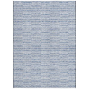 Homeroots 3' Blush Pink And Beige Striped Washable Area Rug - Stylish Indoor Outdoor Decor For Any Space 5' X 8' Polyester 587963