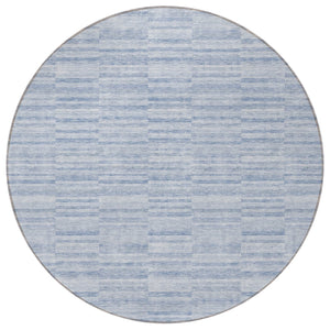Homeroots 3' Blush Pink And Beige Striped Washable Area Rug - Stylish Indoor Outdoor Decor For Any Space 8' Round Polyester 587964