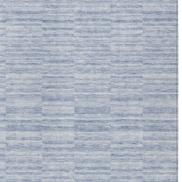 Homeroots 3' Blush Pink And Beige Striped Washable Area Rug - Stylish Indoor Outdoor Decor For Any Space 8' X 10' Polyester 587965