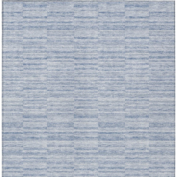 Homeroots 3' Blush Pink And Beige Striped Washable Area Rug - Stylish Indoor Outdoor Decor For Any Space 10' X 14' Polyester 587967