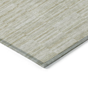 Homeroots 3' Blush Pink And Beige Striped Washable Area Rug - Stylish Indoor Outdoor Decor For Any Space 8' X 10' Polyester 587977