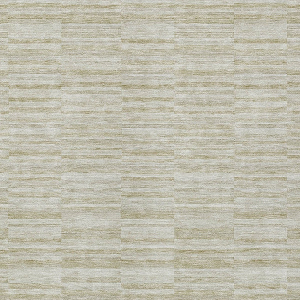 HomeRoots 5' Striped Taupe Beige and Tan Area Rug - Durable, Washable, Perfect for Indoor and Outdoor Spaces 8' X 10' 587977