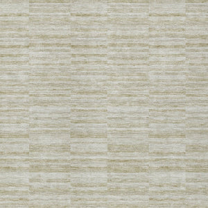 Homeroots 3' Blush Pink And Beige Striped Washable Area Rug - Stylish Indoor Outdoor Decor For Any Space 9' X 12' Polyester 587978