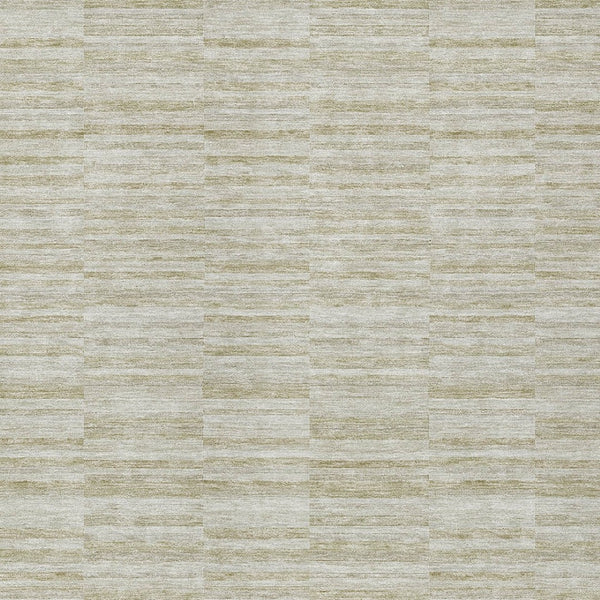 Homeroots 3' Blush Pink And Beige Striped Washable Area Rug - Stylish Indoor Outdoor Decor For Any Space 9' X 12' Polyester 587978