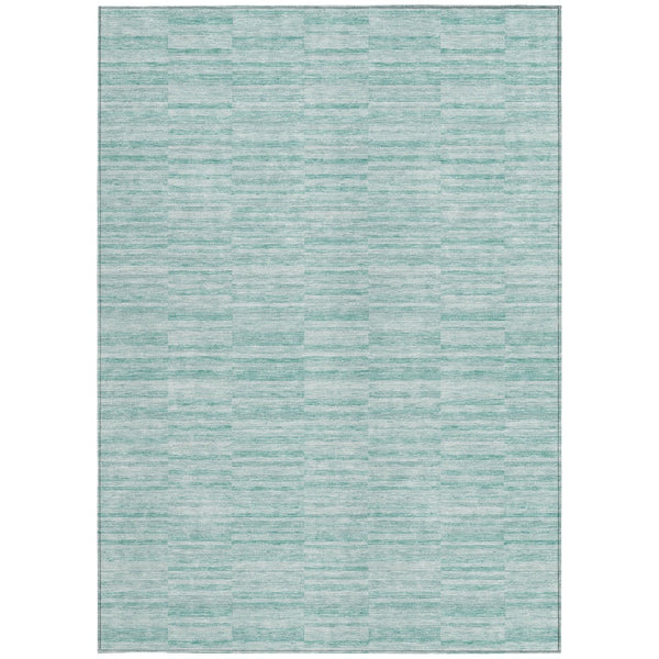 Homeroots 3' Blush Pink And Beige Striped Washable Area Rug - Stylish Indoor Outdoor Decor For Any Space 3' X 5' Polyester 587980