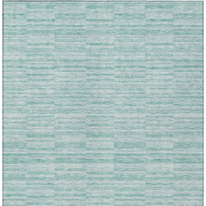 Homeroots 3' Blush Pink And Beige Striped Washable Area Rug - Stylish Indoor Outdoor Decor For Any Space 10' X 14' Polyester 587985