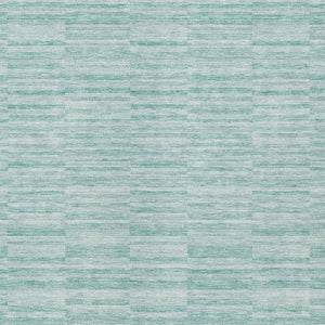 Homeroots 3' Blush Pink And Beige Striped Washable Area Rug - Stylish Indoor Outdoor Decor For Any Space 10' X 14' Polyester 587985