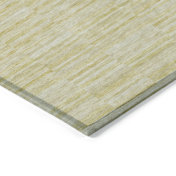 Homeroots 3' Blush Pink And Beige Striped Washable Area Rug - Stylish Indoor Outdoor Decor For Any Space 3' X 5' Polyester 587986