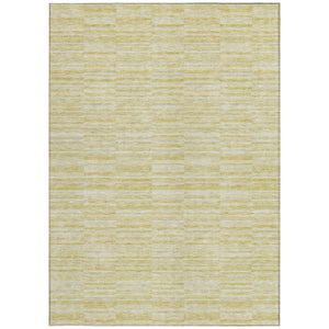Homeroots 3' Blush Pink And Beige Striped Washable Area Rug - Stylish Indoor Outdoor Decor For Any Space 5' X 8' Polyester 587987