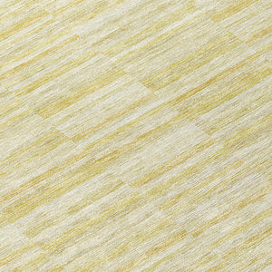 Homeroots 3' Blush Pink And Beige Striped Washable Area Rug - Stylish Indoor Outdoor Decor For Any Space 8' Round Polyester 587988