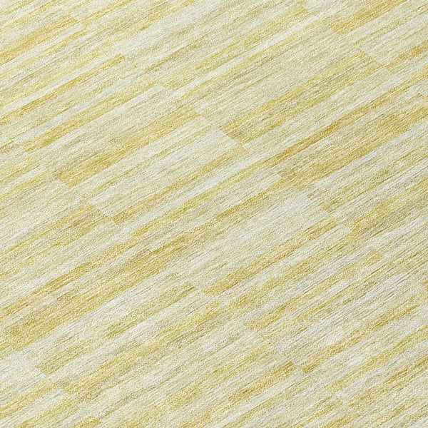 Homeroots 3' Blush Pink And Beige Striped Washable Area Rug - Stylish Indoor Outdoor Decor For Any Space 8' Round Polyester 587988