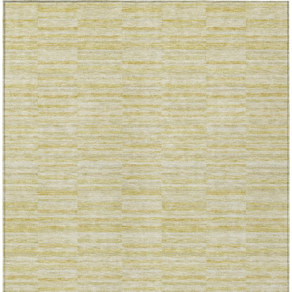 Homeroots 3' Blush Pink And Beige Striped Washable Area Rug - Stylish Indoor Outdoor Decor For Any Space 9' X 12' Polyester 587990