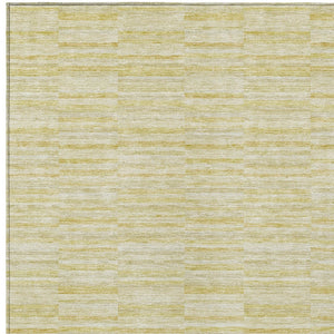 Homeroots 3' Blush Pink And Beige Striped Washable Area Rug - Stylish Indoor Outdoor Decor For Any Space 9' X 12' Polyester 587990