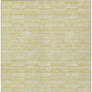 Homeroots 3' Blush Pink And Beige Striped Washable Area Rug - Stylish Indoor Outdoor Decor For Any Space 10' X 14' Polyester 587991