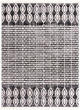 Unique Loom Cherokee Asheville Machine Made Geometric Rug Charcoal, Ivory/Gray 9' 0" x 12' 2"