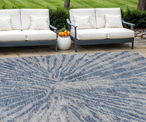 Homeroots 3' Modern Black Charcoal And Ivory Abstract Washable Indoor Outdoor Area Rug For Stylish Spaces 8' X 10' Polyester 588007