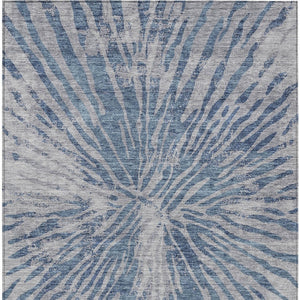 Homeroots 3' Modern Black Charcoal And Ivory Abstract Washable Indoor Outdoor Area Rug For Stylish Spaces 9' X 12' Polyester 588008