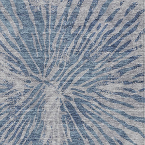 Homeroots 3' Modern Black Charcoal And Ivory Abstract Washable Indoor Outdoor Area Rug For Stylish Spaces 9' X 12' Polyester 588008