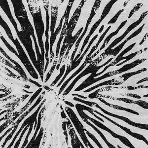 Homeroots 3' Modern Black Charcoal And Ivory Abstract Washable Indoor Outdoor Area Rug For Stylish Spaces 10' X 14' Polyester 588015