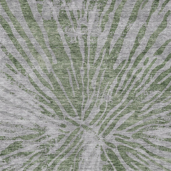 Homeroots 3' Modern Black Charcoal And Ivory Abstract Washable Indoor Outdoor Area Rug For Stylish Spaces 8' X 10' Polyester 588019