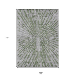 Homeroots 3' Modern Black Charcoal And Ivory Abstract Washable Indoor Outdoor Area Rug For Stylish Spaces 9' X 12' Polyester 588020