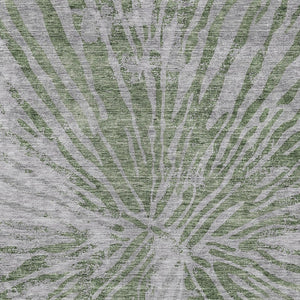 Homeroots 3' Modern Black Charcoal And Ivory Abstract Washable Indoor Outdoor Area Rug For Stylish Spaces 9' X 12' Polyester 588020