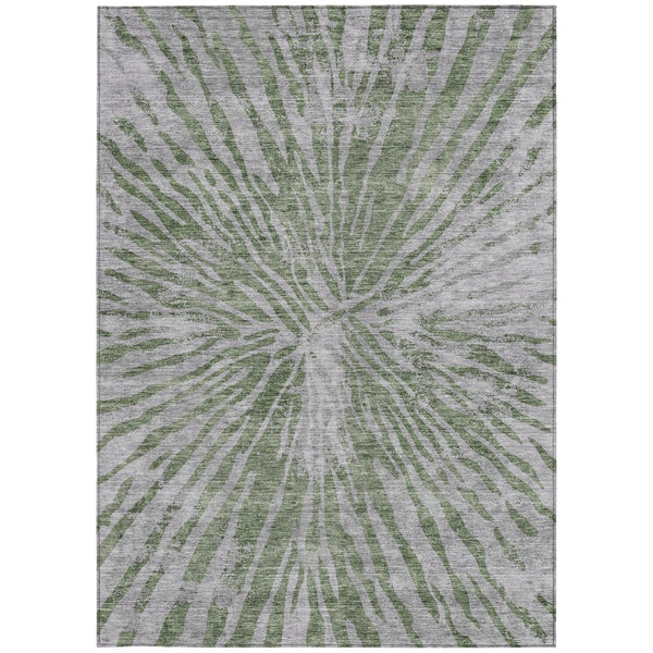 Homeroots 3' Modern Black Charcoal And Ivory Abstract Washable Indoor Outdoor Area Rug For Stylish Spaces 10' X 14' Polyester 588021