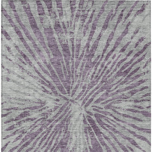 Homeroots 3' Modern Black Charcoal And Ivory Abstract Washable Indoor Outdoor Area Rug For Stylish Spaces 8' X 10' Polyester 588025