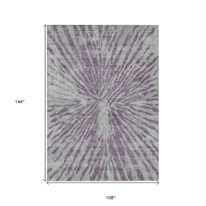 Homeroots 3' Modern Black Charcoal And Ivory Abstract Washable Indoor Outdoor Area Rug For Stylish Spaces 9' X 12' Polyester 588026