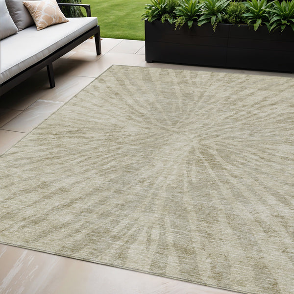 Homeroots 3' Modern Black Charcoal And Ivory Abstract Washable Indoor Outdoor Area Rug For Stylish Spaces 5' X 8' Polyester 588029