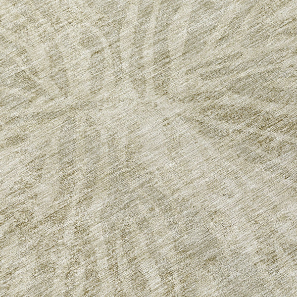 Homeroots 3' Modern Black Charcoal And Ivory Abstract Washable Indoor Outdoor Area Rug For Stylish Spaces 8' Round Polyester 588030