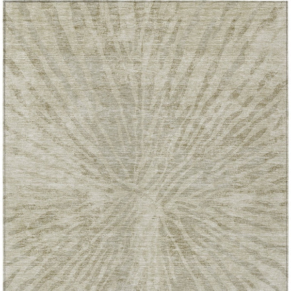 Homeroots 3' Modern Black Charcoal And Ivory Abstract Washable Indoor Outdoor Area Rug For Stylish Spaces 8' X 10' Polyester 588031