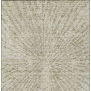 Homeroots 3' Modern Black Charcoal And Ivory Abstract Washable Indoor Outdoor Area Rug For Stylish Spaces 10' X 14' Polyester 588033