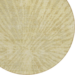 Homeroots 3' Modern Black Charcoal And Ivory Abstract Washable Indoor Outdoor Area Rug For Stylish Spaces 8' Round Polyester 588036