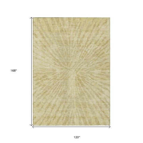 Homeroots 3' Modern Black Charcoal And Ivory Abstract Washable Indoor Outdoor Area Rug For Stylish Spaces 10' X 14' Polyester 588039