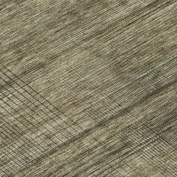 Homeroots 3' Washable Indoor Outdoor Area Rug - Stylish Striped Design For High Traffic Spaces & Versatile Use 8' Round Polyester 588078