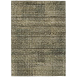 HomeRoots 9' Stylish Washable Striped Area Rug - Durable, Stain-Resistant Design for Indoor & Outdoor Use 9' X 12' 588080