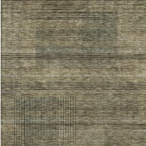 Homeroots 3' Washable Indoor Outdoor Area Rug - Stylish Striped Design For High Traffic Spaces & Versatile Use 9' X 12' Polyester 588080