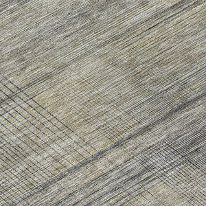 Homeroots 3' Washable Indoor Outdoor Area Rug - Stylish Striped Design For High Traffic Spaces & Versatile Use 8' Round Polyester 588090