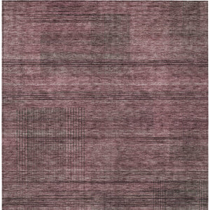 Homeroots 3' Washable Indoor Outdoor Area Rug - Stylish Striped Design For High Traffic Spaces & Versatile Use 8' X 10' Polyester 588097