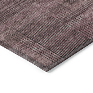 Homeroots 3' Washable Indoor Outdoor Area Rug - Stylish Striped Design For High Traffic Spaces & Versatile Use 8' X 10' Polyester 588097